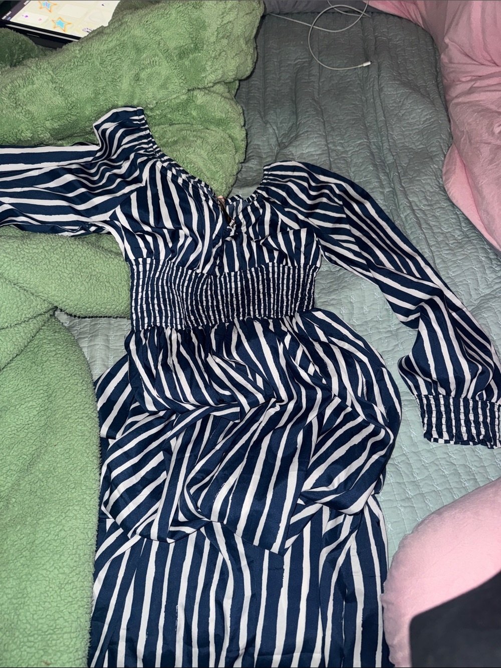 Striped long dress